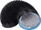 Respicefinem 7in Dryer Vent Exhaust Duct Hose Thickened PVC Aluminum Foil 6 56ft Flexible Insulated Air Ducting For Kitchens Greenhouses HVAC And Grow Rooms