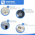 HEPA H14-Filter Laminar Flow Hood Updated FanFilter Unit（Include HEPA Filter）100/ISO Class 5 Cleanroom/Laboratory/Cleanroom/Mushroom Room, Laminar Air Flow Hood(46.2"x22.6"110V，Dual machine)