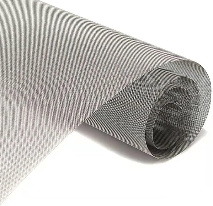 Stainless Steel Woven Wire Mesh, 304 Metal Mesh Sheet, 16 Mesh, Anti-Rust & Tear-Resistant, Vent, Filter, Garden Rodent Guard, Insect Screen, Easy to Cut (Silver 1.2x6m)