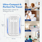 Clarifion - DSTx 2.0 Portable Air Purifier (6 Pack) - Plug In Air Ionizer HEPA Air Filter, Mini Personal Air Purifiers For, Bedroom and Pets Helps With Dust, Smoke, Airborne Dust and Odors