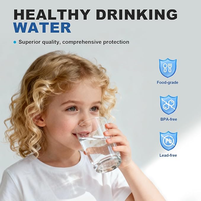 Water Filter Replacement Compatible with Elkay 51300C, 51300C Water Filter, Compatible with EzH2O Filter, 51299C, 55898C, High Capacity 3000 Gallon (2 PACK)