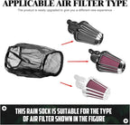Air Cleaner Rain Socker Filter Waterproof Protective Cover Fit For Harley Dyna Sportster Softail Touring Models