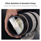 K&F CONCEPT 77mm Bilateral Blur Ghost Motion Filter Super Speed Effects for Camera Lens Clear Optical Glass with Cleaning Cloth