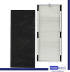 PUREBURG Replacement Filter Set Compatible with Hunter HP600 Tall Tower Air Purifier, 2 H13 HEPA + 4 Activated Carbon Pre-Filters Air Clean Dust VOCs Odor