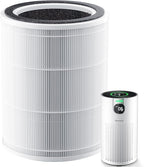 Air Purifier Replacement Filter for VisionAir HAP606 Air Purifier, 3-Stage Design with Activated Carbon, 1 Pack, White