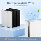 3000 Replacement Filter Compatible with A-Doctor 3000 series（3000 3000m 3000Pro） Includes:1 Air Filter, 2 Activated Carbon Filters and 4 Pre-Filters