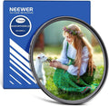 NEEWER 77mm Black Diffusion 1/8 Filter, Soft Dreamy Cinematic Effect, Ultra Thin/Water Repellent/Anti-Scratch/Optical Glass/Nano Multiple Coatings for Video Vlog Portrait Photography