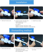 Water purifier globe valve, tee, elbow, straight through 1/4 "FPT pipe quick collection, quick push in plastic pipe joint, suitable for 5pcs of reverse osmosis filtration RODI water purifier system