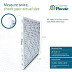 20x20x1 Air Filters | AirPurete AP-3M20201 HVAC AC Furnace Air Filters | Actual Size: 19.50" x 19.50" x 0.75" | MERV 8, MPR 600 (Pack of 6)