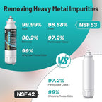 ICEPURE PLUS RWF3500AH NSF/ANSI 53 NSF/ANSI 42 Certified Refrigerator Water Filter Replacement for LG LT800P, ADQ73613401, ADQ73613408, ADQ75795104, LMXS30776S, LSXS26366D, Kenmore 9490, 3PACK