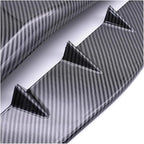 Universal Car Hood Scoop Air Flow Intake Decorative Turbo Bonnet Vent Cover Compatible With Audi And BMW Compatible With VW And Civic(Black)
