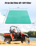 Foam Air Filter Material Sheet Fit for Uni Filter-BF-1 BF1 14" X 17" X 5/8" Most Motorcycles ATV Scooters Off-Road Motorcycles UTV, Cuttable and Reusable