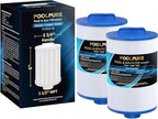 POOLPURE Replacement Filter for PMAX50P4, Unicel 5CH-35,Filbur FC-0300, Baleen AK-90109, Excel Filters XLS-526, Darlly 50353, Pure N Clean PC-0300, SD-00780, SD-00650 Filter Cartridge（1 1/2" MPT） (2)