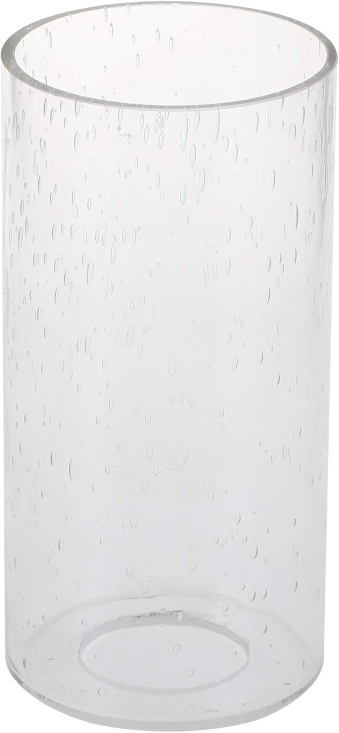 GoLucky Glass Cylinder Shade Accessory - Glass Lamp Fixture Shade Replacement - 1-5/8 Inch Fitter - 3.5"D x 5.5"H