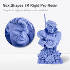 Rigid Pro 3D Printing Resin, High Stiffness & High Precision Engineering Resin, Designed for Detailed Models & Functional Parts for LCD/DLP/MSLA 3D Printers (Light Gray, 1KG)