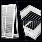 14 x 24 Return Air Grille [Duct Opening Size],Return Air Vent Cover for Wall Or Ceiling,Steel Return Air Filter Grilles Removable Face/Door for 1 Inch Filters (14"W x 24"H [Duct Opening])
