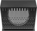 Vent Systems 6" Inch Exhaust Vent Cover with Rubber Gasket - Graphite Black Galvanized Steel - Robust Weatherproof Outdoor Air Exhaust Box - Duct or Surface Mounting - Rain and Snow Protection