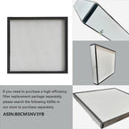FFU HEPA H14-Filter Laminar Flow Hood Updated FanFilter Unit（Include HEPA Filter）100/ISO Class 5 Cleanroom/Laboratory/Cleanroom/Mushroom Room, Laminar Air Flow Hood(22.6"x22.6"110V)