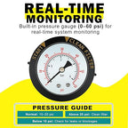 273564Z Manual Air Relief Valve with Pressure Gauge Compatible with Pentair Triton C, TR100C, TR140C, Triton II Sand Filters –For Clean & Clear,Warrior,EasyClean,SMBW 4000 Pool & Spa DE Filter Systems