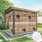 Wood Grain Outdoor Curtains for Patio Claws Animals Wooden Brown Waterproof Outside Curtains with Grommet Top Weatherproof Curtain for Cabana Pergola Gazebo, 1 Panel, 54" W x 108" L