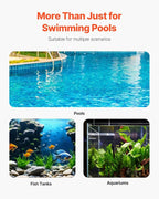 VEVOR Pool Filter Balls for Sand Filter, 4 lbs, Filter Balls Replace Pool Filter Sand, Reusable Blue Polyester Fiber Filter Media with Wash Bag, for Swimming Pool Aquarium Tank Above Ground Pool