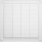 Vent Systems 12'' x 12'' Inch White Soffit Vent Cover - Pack of 100 - Flat Square Air Vent Louver - Grille Cover - Built-in Insect Screen - HVAC Vents for Bathroom, Home Office, Kitchen 12x12 Inch