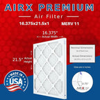 AIRx Filters WICKED CLEAN AIR 16.375x21.5x1 MERV 11 Electrostatic Pleated Air Conditioner Filter Pack 6 HVAC AC Furnace Filters