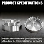 iFJF 68065612AA Fuel Filter Housing Cover Cap Replacement for 2011-2024 Ram 6.7L 2500 3500 4500 5500 2010 DODGE RAM 2500 3500 PICKUP DODGE RAM 4000-5000 Cummins Diesel Engine Billet Aluminum(Silver)