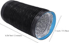 CHICIRIS dryer vent hose 6.56ft, Aluminum Flexible Ducting Ventilation Hose with 3 Layers, Noise Reduction, Efficient Airflow,dryer vent cleaning kit, for HVAC, Kitchen, Greenhouse