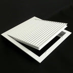 HVAC Premium 10" X 10" Aluminum Return Filter Grille for 1" Filter - Easy Airflow - Linear Bar Grilles [Outer Dimensions: 12.5"w X 12.5h"]