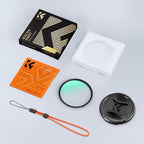 K&F CONCEPT 58mm MC UV Lens Protection Filter with Filter Cap Cleaning Cloth Optical Glass Ultra Slim 28 Multi-Layer Coatings Camera Lens UV Filter (Nano-X Series)