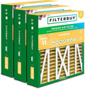 Filterbuy 17.5x21x5 Air Filter MERV 11 Superior Pet & Allergy Defense (3-Pack), Electrostatic Pleated HVAC AC Furnace Filters for Rheem, Ruud, and Protech (Actual Size: 17.13 x 20.63 x 4.38)