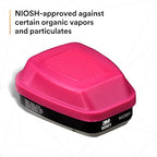 3M 60921 P100 Respirator Cartridge/Filter, NIOSH Approved, 1 Pair, OV/P100, Helps Protect Against Organic Vapors, Asbestos, Silica, and Particulates, Painting, Chemical Clean-up, Maintenance