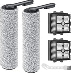 Spare Soft Lint Roller Brush, Hepa Filter, Scrubber Components, Compatible for Tineco Floor ONE S5 Combo Cordless Wet Dry Vacuum Cleaner(6PCS-01)