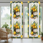 Lemon Outdoor Curtains for Patio Lemons Baskets Summer Tropical Plant Waterproof Outside Curtains with Grommet Top Weatherproof Curtain for Cabana Pergola Gazebo, 2 Pack, 54" W x 84" L