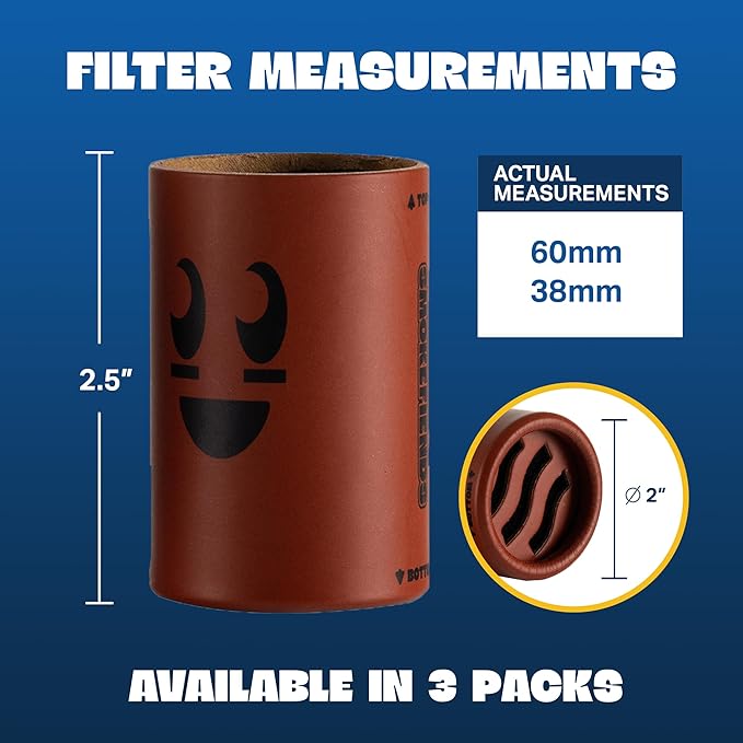 3 Pack Replacement Filters | Discreet HEPA & Carbon Filtration | Biodegradable & Up to 300+ Uses (Blitz Football) | Packaging May Vary