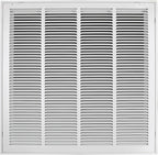 24"W x 24"H [Duct Opening Size] Steel Return Air Filter Grille - Removable Face/Door for 1 inch Filters -HVAC Vent Cover Grill - White [Outer Dimensions: 26 5/8"W X 26 5/8"H]