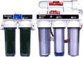 LiquaGen - 6 Stage Heavy Duty - 0 TDS/PPM Reverse Osmosis/Deionization Aquarium Reef Water Filter System | Ultimate Purification RO/DI Machine w/Dual Deionization Canisters (150 GPD WSK)