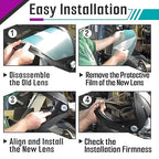 4 Pcs Face Shield Replacement Window Compatible with Jackson Safety Premium Face Shield Mask, Protective Lens for Grinding and Welding, Durable and Scratch-Resistant, Clear Tint, Uncoated