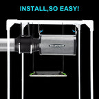 MELONFARM 4 Inch Air Carbon Filter Smelliness Control with Australia Virgin Charcoal, Odor Removal Carbon Filter for Grow Tent, Inline Fan, Hydroponics, Pre-Filter Included, Insulated Flange 4" x 11"