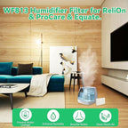 kakofaci 4 Pack WF813 Humidifier Filters Replacement Compatible with Equate EQWF813 PCWF813 Relion RCM832 RCM-832N Protec RWF813 EQ-2119-UL PCCM-832N Cool Mist Humidifiers Wick Filter