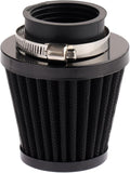 Mtsooning Motorcycle Air Filter Pod, 39mm Washable Universal Clamp-On Breathers, Cone Intake filter Replacement for ATV Dirt Pit Bike Go Kart Motorbike