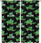 Kids Agriculture Machine Window Curtains, Farm Equipment Tractors Transport Combines Rod Pocket Decorative Windows Curtain for Boys Children Teens Room Decor 63x72in (30% Blackout)