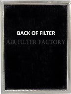 Air Filter Factory WB02X10700 Stove Vent Combo Filter Replacement For GE Range Hood Grease Mesh Charcoal Carbon Kitchen Fan Filter 10.5" X 9" 2-Pack