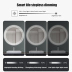 31.5 Inch LED Round Bathroom Mirror,Wall Mounted Multifunction Bathroom Vanity Mirror with Led Three-Color Light and Demister Pad, Circular Wall Mounted Vanity Mirror for Home Bathrooms,Shopping Malls