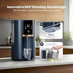 Countertop Reverse Osmosis Water Filter System, 5-Stage RO Filtration with UV, 4:1 Pure to Drain, Innovative 360° Swivel Base, Portable No Installation Water Purifier with 4 Capacity