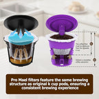Pro Mael Disposable K Cup Filters with Lid, Coffee Filter Paper for Keurig Brewers Single Serve 1.0 and 2.0, Use with Reusable K Cup Pods (100 Count, Natural Unbleached)