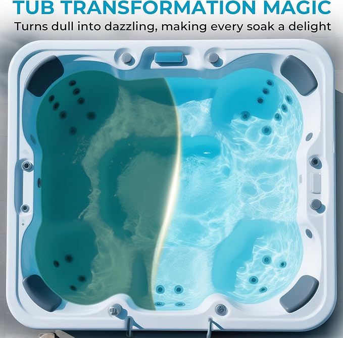 5 LB Non-Chlorine Spa Shock Oxidizer for Hot Tub, Chlorine-Free Treatment & Enhanced Oxidizing Shock for Hot Tubs, Spas and Pools, Quick Dissolving, Fast-Acting
