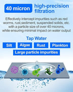 Spin Down Sediment Filters, 40-50 Micron Reusable Water Prefilter System, 3/4" MNPT,BPA-Free Lead-Free Heavy Duty Brass