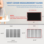 24x12 Return Air Grille [Duct Opening Size],Return Air Vent Cover for Wall Or Ceiling,Steel Return Air Filter Grilles Removable Face/Door for 1 Inch Filters (24"W x 12"H [Duct Opening])